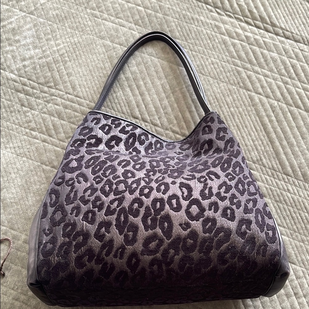 Leopard Print Coach Hobo Bag, used only twice.